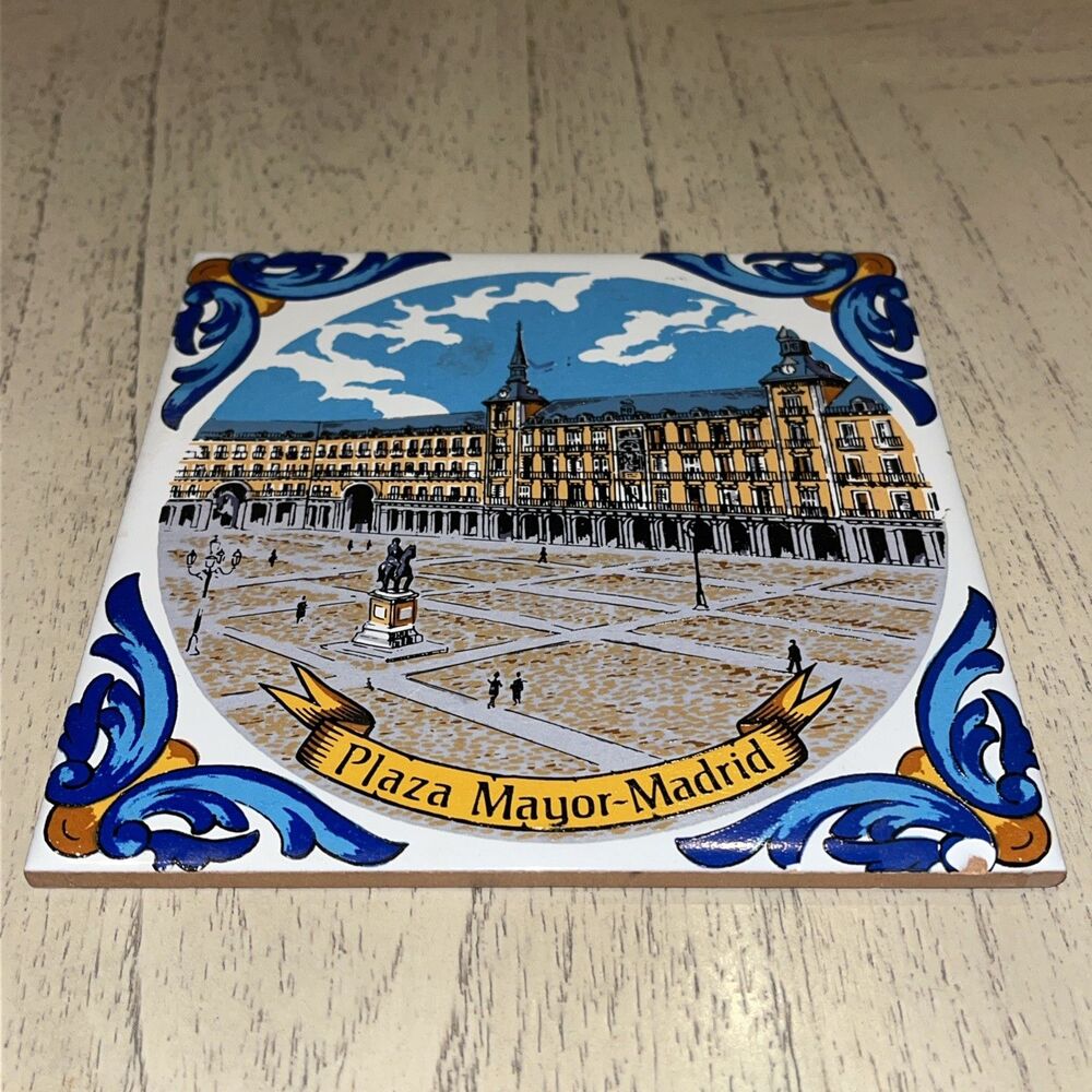 PLAZA MAYOR DE SALAMANCA (SPAIN) COLLECTOR SOUVENIR Tile 6” X 6”